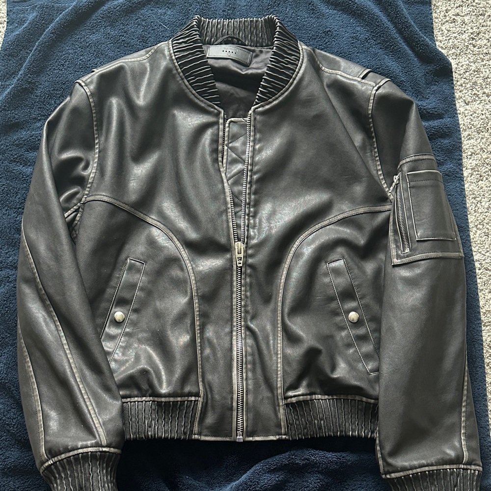 Blank NYC Women's Black Bomber Jacket